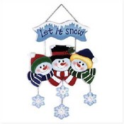 "let It Snow" Snowman Family