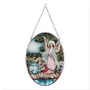 Glass Guardian Angel Sun Catcher