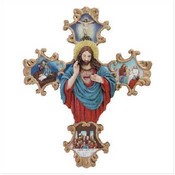 Gold-Plated Life of Jesus Scroll Wall Plaque