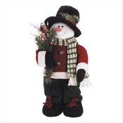 Plush Snowman in Top Hat