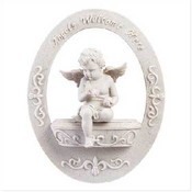 "Angels Welcome Here" Wall Plaque