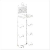 Floral Tiled Towel Rack