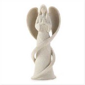 Stone Finish Angel Figurine