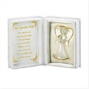22K Plate Glass Angel In Box