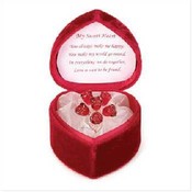 Glass Roses Bouquet/Heart Box