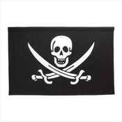 Jolly Roger Black White Flag
