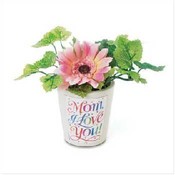 Mom I Love You Mini Flower Pot