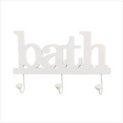 Bath Clothes Hook Wall Plaques