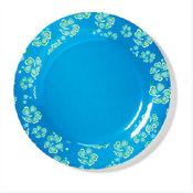 Blue Hawaiian Melamine Plate