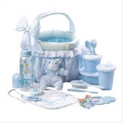 Blue Baby Soft Basket Gift Set