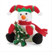 Snowman Plush With Bath Gel