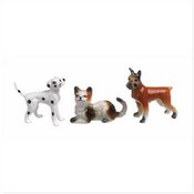 Set Of 3 Pet Figurines