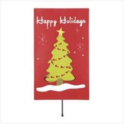 'Happy Holidays' Yard Art