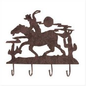 Metal Cowboy Wall Hooks