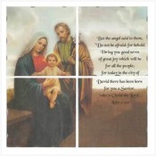 4 Pc Patchwork Nativity Mural