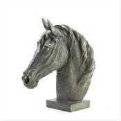 Antique Bronze Finish Horse Head
