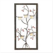 5 Candleholders Wall Adornment