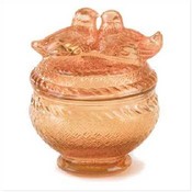 Love Bird' Glass Container