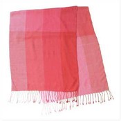 Pink Shawl With Checks