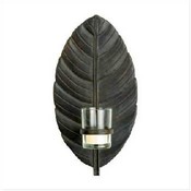 Leaf Wall Sconce W/Glass Cup