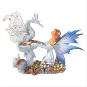 Fairy With Dragon Figurine