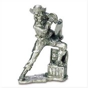 Pewter Pirate With Treasure Chest