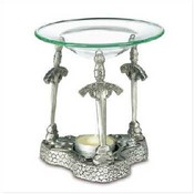 Pewter Swords Oil Warmer