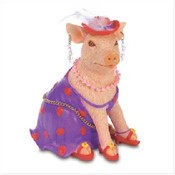 Fashion Pig Figurine-Polyresin