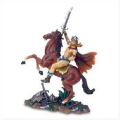 Viking Warrior On Horse
