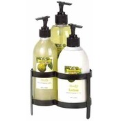 Pear Bath Set With Metal Stand