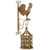Metal Rooster Lantern