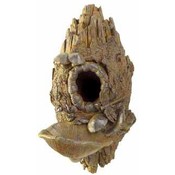 Rustic Bark Birdhouse-Polyresin