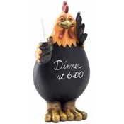 Rooster Message Board W/Chalk