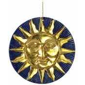Golden Sun Terra Cotta Wall Plaque