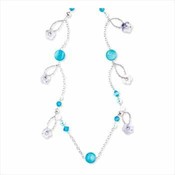 Blue Bejeweled Necklace