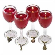 Mini Wine Glass Candles - Set of 4