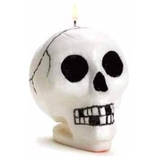 Bleeding Skull Candle