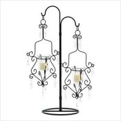  Crystal Drop Candle Holder 