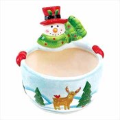 Snowman Candy Bowl