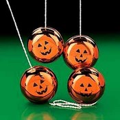 Metallic Pumpkin Face Yo-Yo
