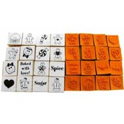 Wooden Gingerbread Stamps