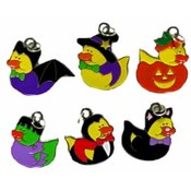 Halloween Rubber Ducky Charm Asst