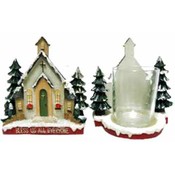 Resin Church Votive Holder