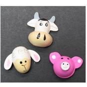 Wooden Adhesive Farm Animals