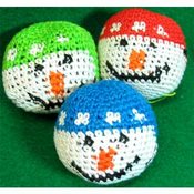 Knitted Snowman Kickballs