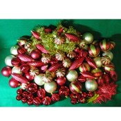 Red and Gold Tree Ornament Assortment