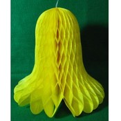 8 3/4'' Yellow Tissue Bell Decorations