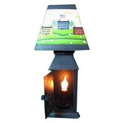 Patriotic Punch Metal Lamp