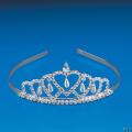 Rhinestone Faux Pearl Drop Tiara