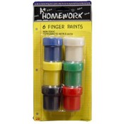 Finger Paint set - assorted colors - 6 count